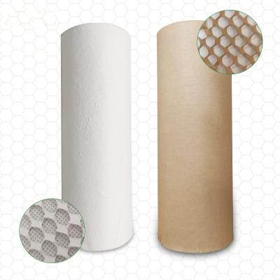 China Brown 50cm*250m/100m/Roll Recyclable Honeycomb Paper White Black Biodegradable Biodegradable Paper Wrapping Cushioning Paper for sale