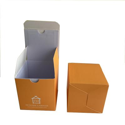 China Eco Friendly Recyclable Customized Empty Insert Candle Paper Boxes For Candles Packaging for sale