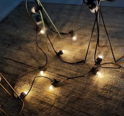 China Scallop Lighting 2x1.0mm2 Cable 10m 20m 50m 100m Outdoor Rubber Waterproof Led String Lights IP65 E27 B22 Scallop Cable 10m 20m 50m 100m for sale