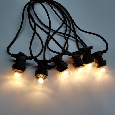 China Outdoor plastic led decoration lights 2500K 2700K 3000K bulb 220v warm white globe lamp 1w E27 led bulb G45 for sale