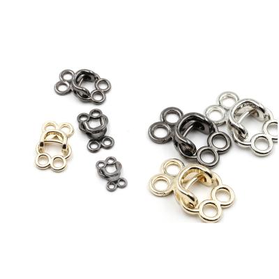 China Custom Wholesales Metal Snap Button Hook-and-Eye Fasteners Accessories Nickel Free For Lady's Pants And Handbag for sale