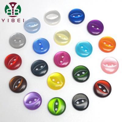 China Viable Wholesales Button Supplier Best Price Colorful Fish Eye Resin Pearl Button For Shirt for sale