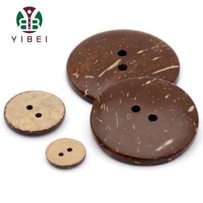 China 2 Holes High Quality Viable Sewing Ecorative Coconut Buttond Buttons For Clothing for sale