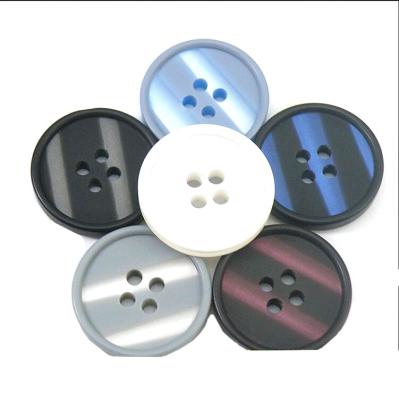 China 2019 New Design Viable 4 Holes Bead Plastic Resin Sewing Button For Suit Knit Coat for sale