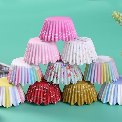 China New Disposable Cupcake Liners Paper Cake Cups PET Film Coated for sale