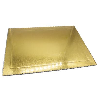 China Waterproof Paper Silver Durm Cake Boards Wedding Cake Base Gold Color Food Grade 3mm Cake Boards for sale