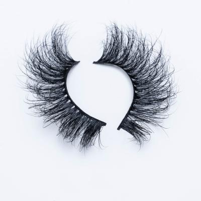 China 3D Layered Natural Fluffy Soft Tapered Volume Dramatic Mink Eyelashes OEM With Case for sale