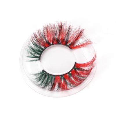 China 3D Layered Ansta Factory Supply Hot Selling False Lashes Colored Mink Eyelash Strips for sale