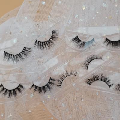 China Ansta YV Natural Long Series False Eyelashes 13mm - 22mm Long Fluffy Natural Mink Eyelash for sale