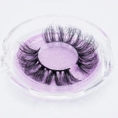 China Easy Apply Mink Eyelash 25mm Super Fluffy Tapered Thick 100% Curl Wholesale Mink Lashes 3D Mink Eyelashes for sale