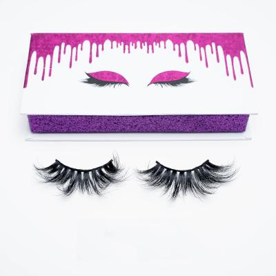 China 3D Layered Hot Selling 1 Pair Long 25mm Mink Lashes OEM Service for sale