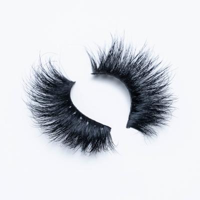 China Long Hot Sale Natural 25mm Mink Eyelashes False Eyelash 100% Real Mink Fur False Eyelashes for sale