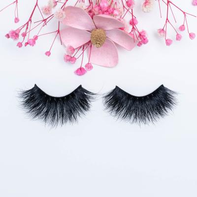 China Long natural 3D mink lashes 25mm mink eyelash with customzied package lashes seller for sale