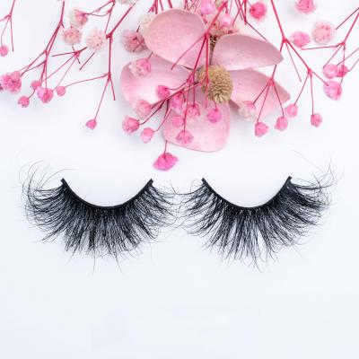 China Long 25mm Popular Natural Mink Eyelashes False Eyelash 100% Real Mink Fur False Eyelashes for sale