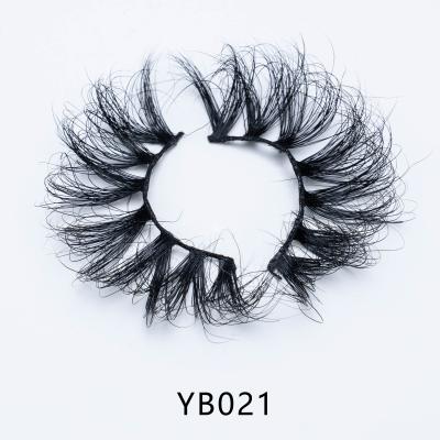 China Long 3d eyelashes and packaging 25mm mink eyelash natural fluffy tapered wholesale seller for sale