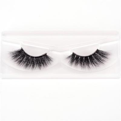 China Natural Soft Ansta Customized False Eyelash Strip 3D Clear Strip Vegan Silk Packaging Natural Silk Mink Eyelashes for sale