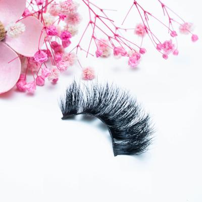 China Ansta Factory Supply 100% Natural Soft Super Fluffy Mink Eyelash 25mm Mink Lashes Wispy Thick Mink Eyelashes for sale