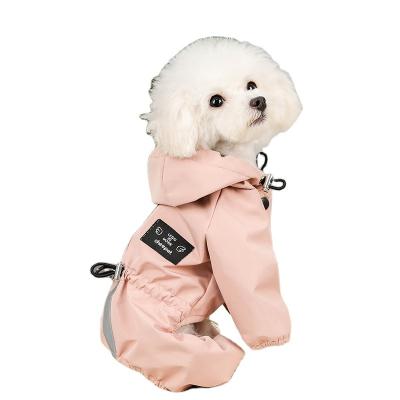 China Sustainable High Quality Quadruped Full Body Raincoat Rainwear Pets Big Dog Raincoat for sale