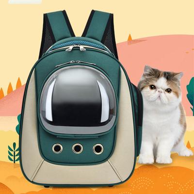 China Luxury Pet Cat Backpack Dog Carrier Bag with Window Waterproof Pet Carrier Travel Bag Cat and Outdoor Small Dog Handbag for sale