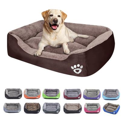 China Wholesale Custom Breathable Double Sided Dog Sofa Bed Double Sided Pet Beds And Accessories Large Dog Nest Rectangle Pet Cat Beds for sale