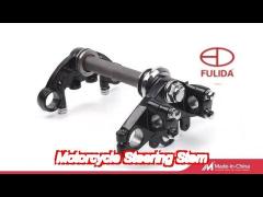 oem original black steel motorcycle steering for gs fork tee and connect board