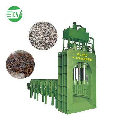 China Recycling Ganrty Automatic Feeding Cutter Y10Y800 Small Baler Machine 10 Ton Vertical Hydraulic Baler Machine for sale