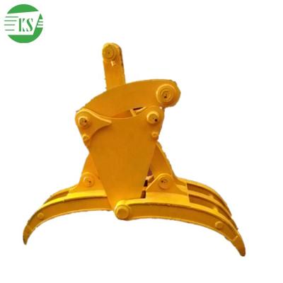 China Hydraulic Excavator Keshang Excavator Timber Grapple , Metal Scrap Disposal Hydraulic Scrap Grab for sale