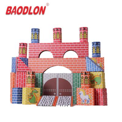 中国 Hot sale preschool paper brick basic suit building block for kid 販売のため