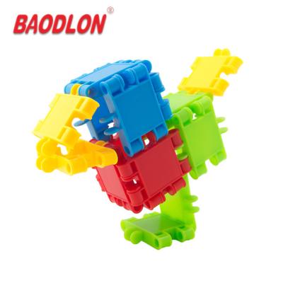 China PE DIY construction Plastic educational Dudu building blocks for kid Te koop