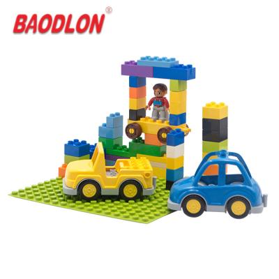 Κίνα ABS plastic construction DIY joyous traffic building block toy for kid προς πώληση