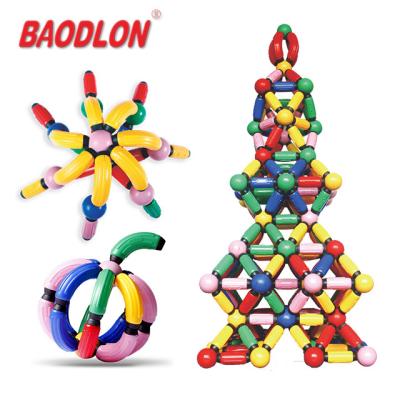 Κίνα DIY hot sale colorful preschool construction buddy magnetic building blocks for children προς πώληση