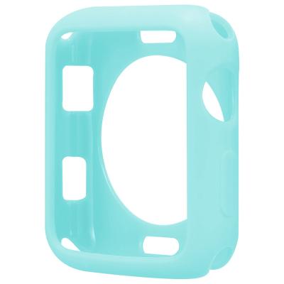 China Amazon Cool Popular Colorful Smart Watch Cover With Candy Color Cover Device For Apple Watch TPU Silicone Smart Watch Cover for sale