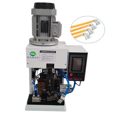 China Factory Automatic Double-end Crimping Wire Flag Terminal Crimping Machine for sale