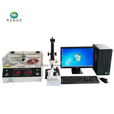 China SA-TZ3 Semi-automatic Stripping Terminal Cutting Analyzer Grinding Cutting Machine For Wire Harness for sale