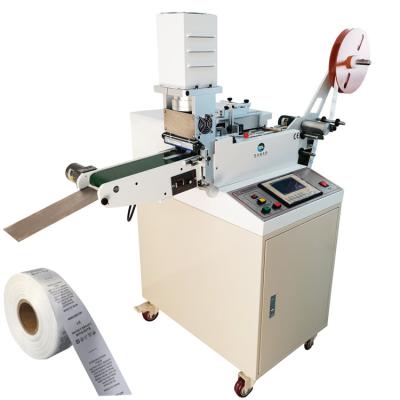 China Automatic Ultrasonic Woven Beverage Label Cutting Machine for sale