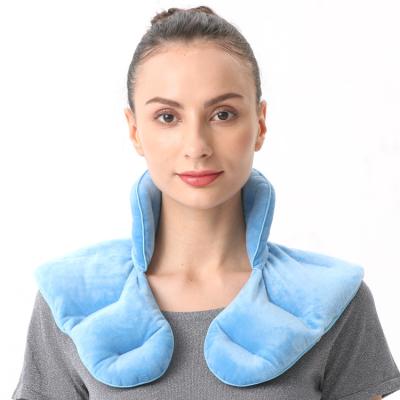 China Natrual Herb Reusable Microwavable Neck and Shoulder Heater Pad for Hot and Cold Therapy 38*38cm for sale