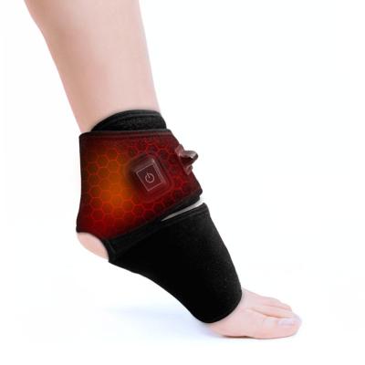 China Ankle Brace Breathable Adjustable Breathable Rechargeable Heated Compression For Arthritis And Ankle Sprain for sale