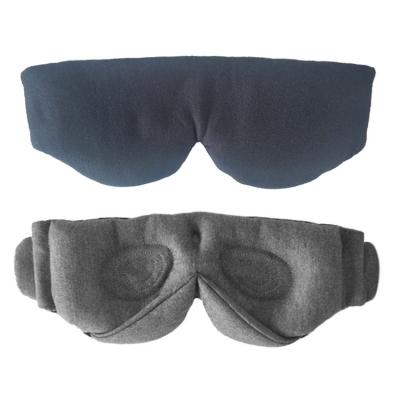 China Anti-wrinkle Adjustable Straps Black Velvet Sleeping Eye Mask For Traveling for sale