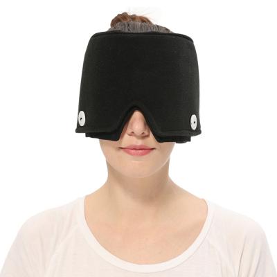 China Hot And Cold Therapy Migraine Hat Headache Wrap With Ice Pack 60*15cm for sale