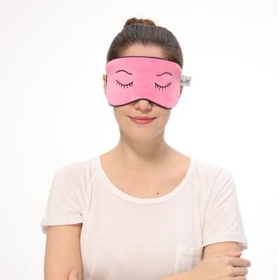 China Anti-wrinkle Rose Gel Sleeping Eye Mask Silk Warm Cold With Cute Eye Design for sale