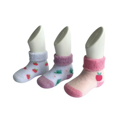 China High Knee Baby Socks Factory Made QUICK DRY Terry Socks With Cuff Socks For Girls Boys for sale