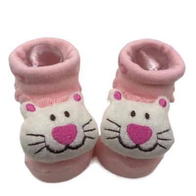 China QUICK DRY Different Cartoon Designs For Heads Baby Animal Socks For Baby 3D Toy Socks for sale