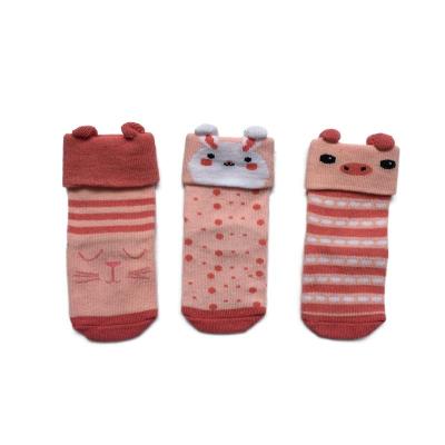 China Lovely and sweet anti-slip fancy Christmas 3d baby socks sets all over 3d printing socks for sale