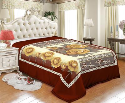 China Electric Disposable Flannel Leopard Blanket Satin Trim Baby Flannel Blanket for sale