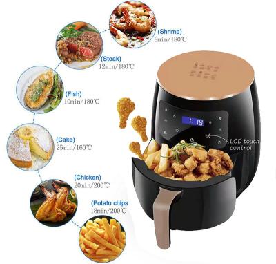 China Household Air Fryer 4.5L Mini Deep Digital The Power Healthy Oil Free Toaster OV Air Fryer for sale