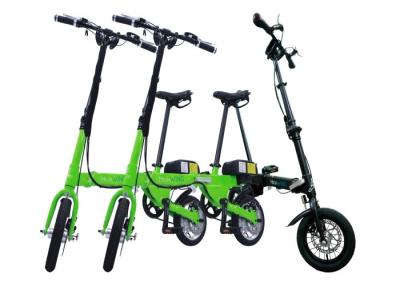 China Safe Adjustable Folding Push Bikes , Two Wheels Aluminium Alloy Folding Bike for sale