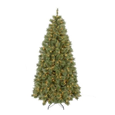 China 210CM Modern Christmas Decoration Tree Spray Paint Xmas Tree Snow PE Christmas Tree for sale