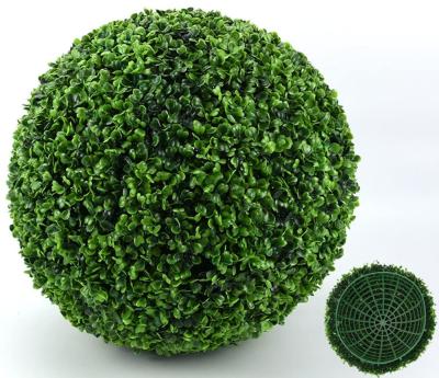 China Green Artificial Grass Ball Garden Plant Flower Ball Boxwood Hedge Eco-friendly Hanging Plastic Ball for sale