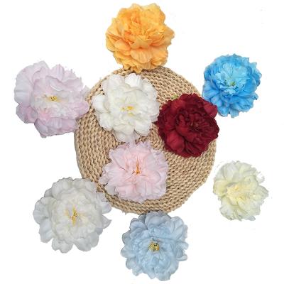 China Indoor Or Door Makers European Head Peonies Flower Artificial Flower Wedding Peony Home Decorative for sale