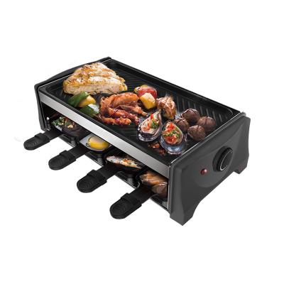 China Easily Cleaned Mini BBQ Grill Maker Machine Outdoor Portable Smokeless Kebab BBQ Raclette Chicken Grill for sale